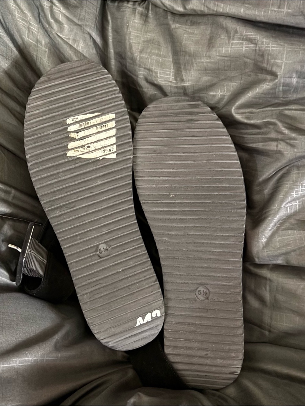 Aquatalia Black sandals. 5 1/2 - Picture 6 of 7